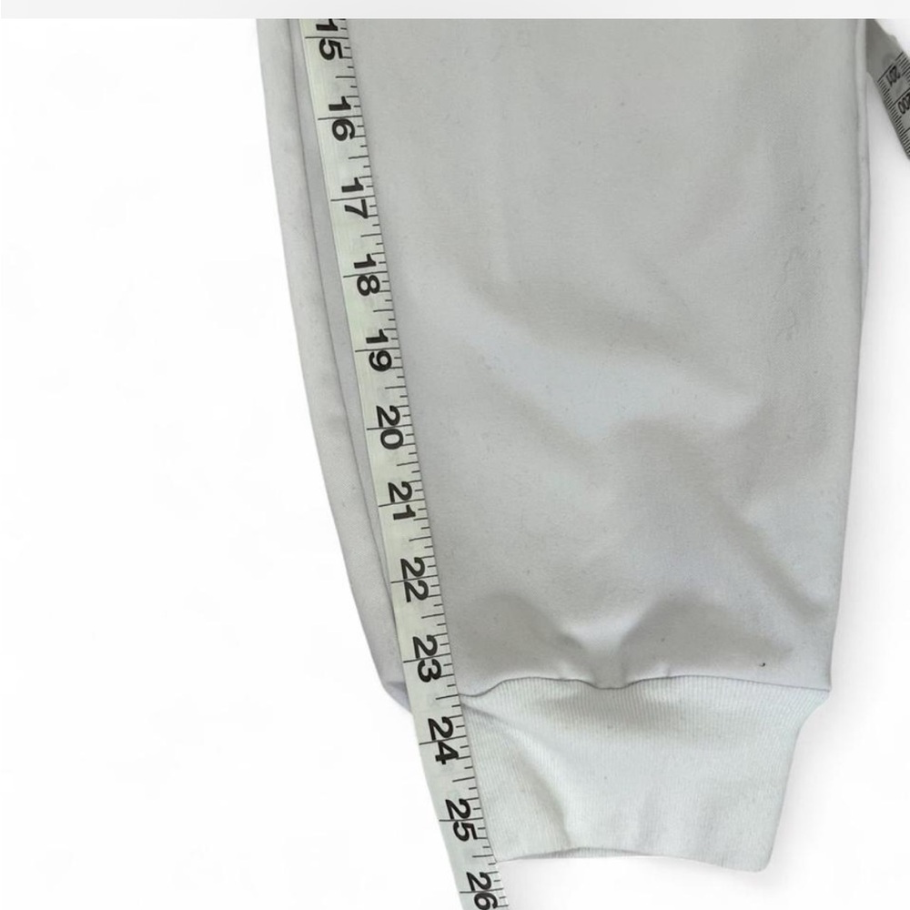 Figs Scrub bottoms Jogger Pants White with contrast grey waistband rare M pet - Picture 3 of 6